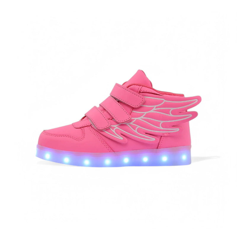 Tênis Infantil com LED Sonic Turbo Pink